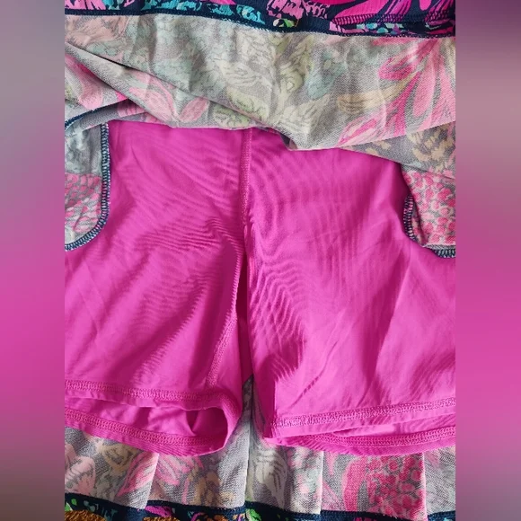 Lilly Pulitzer Bessie Skort Aegean Navy Calypso Coast L - Picture 5 of 6